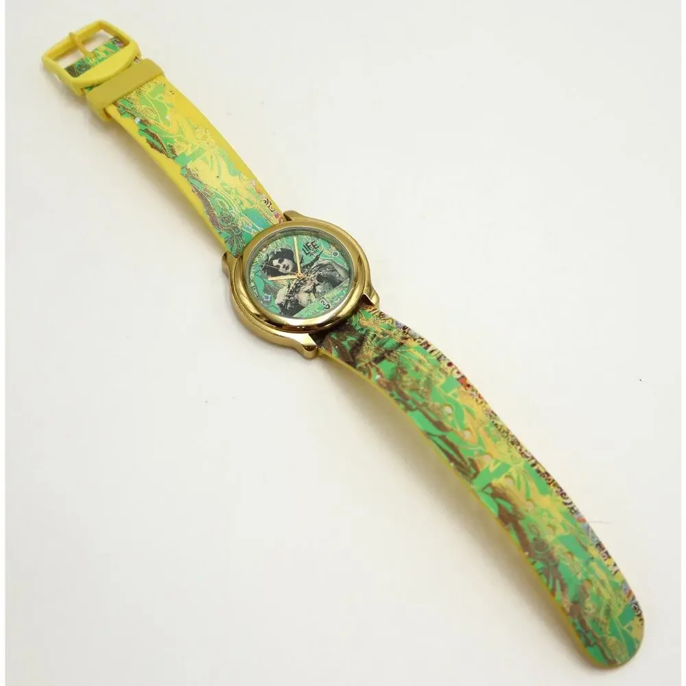 Vintage ADEC by Citizen Life Collection 36mm Watch Yellow Green Limited 7,777